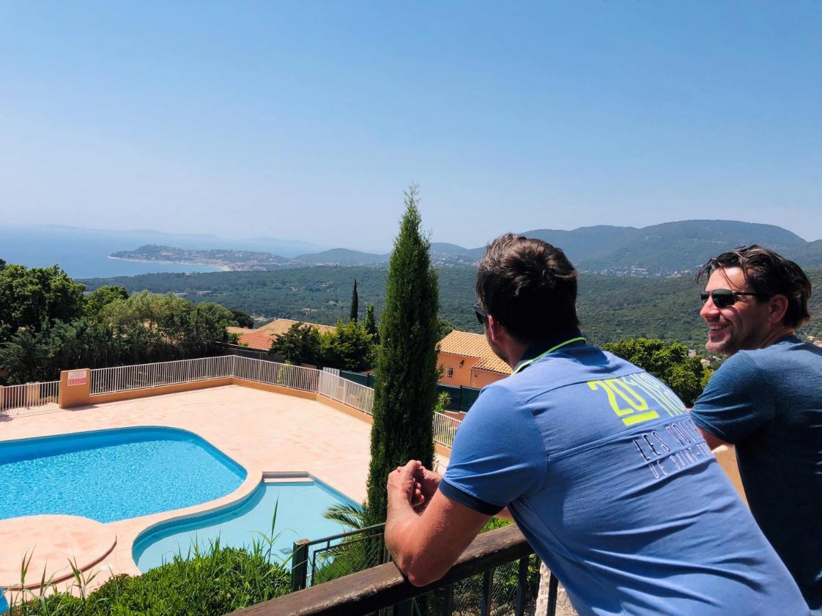 Studio Pool House Vue Mer Panoramique Amazing Sea View Wifi Linge Linen Inclut Aircondition La Croix-Valmer Exterior foto