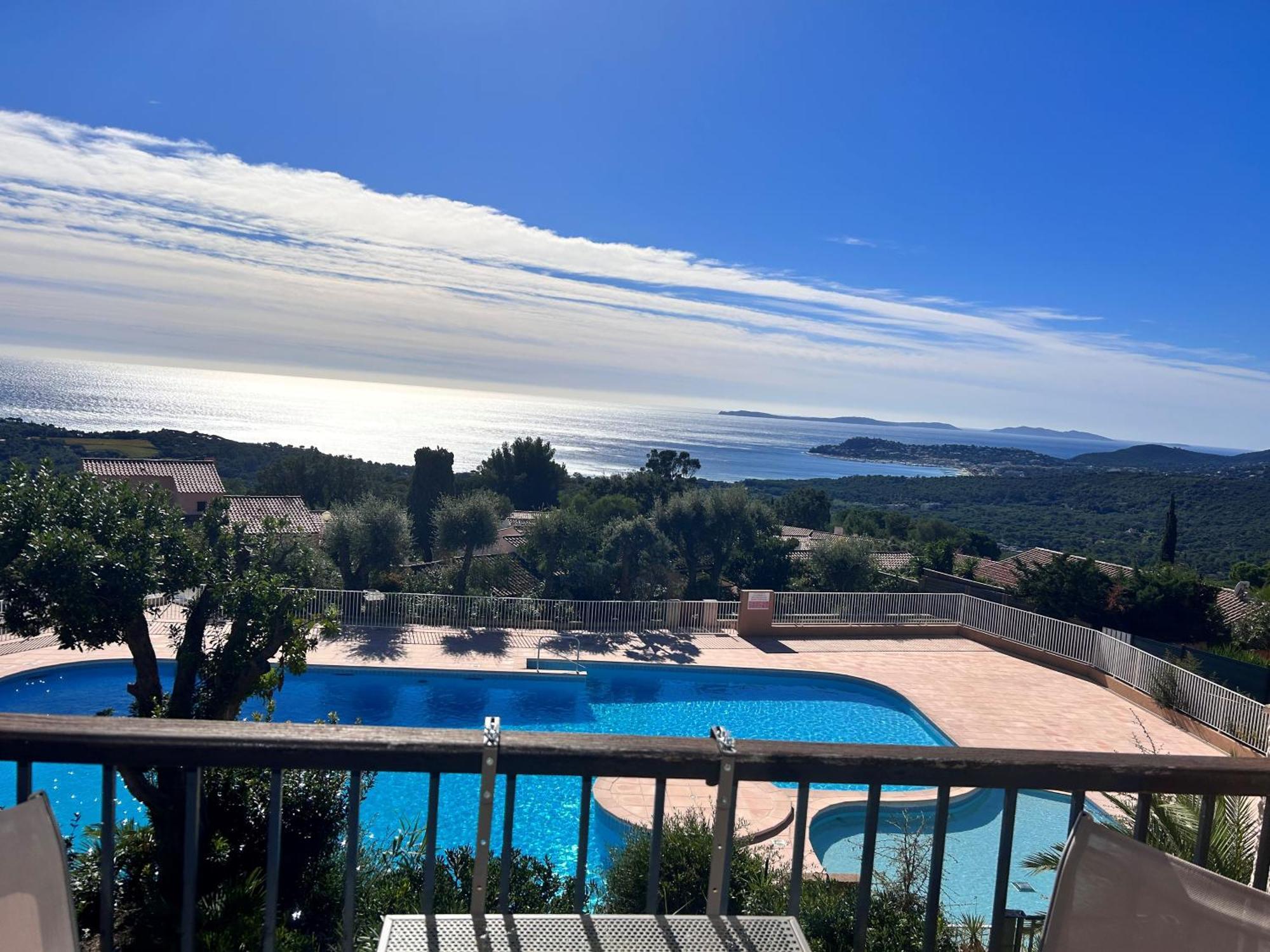 Studio Pool House Vue Mer Panoramique Amazing Sea View Wifi Linge Linen Inclut Aircondition La Croix-Valmer Exterior foto