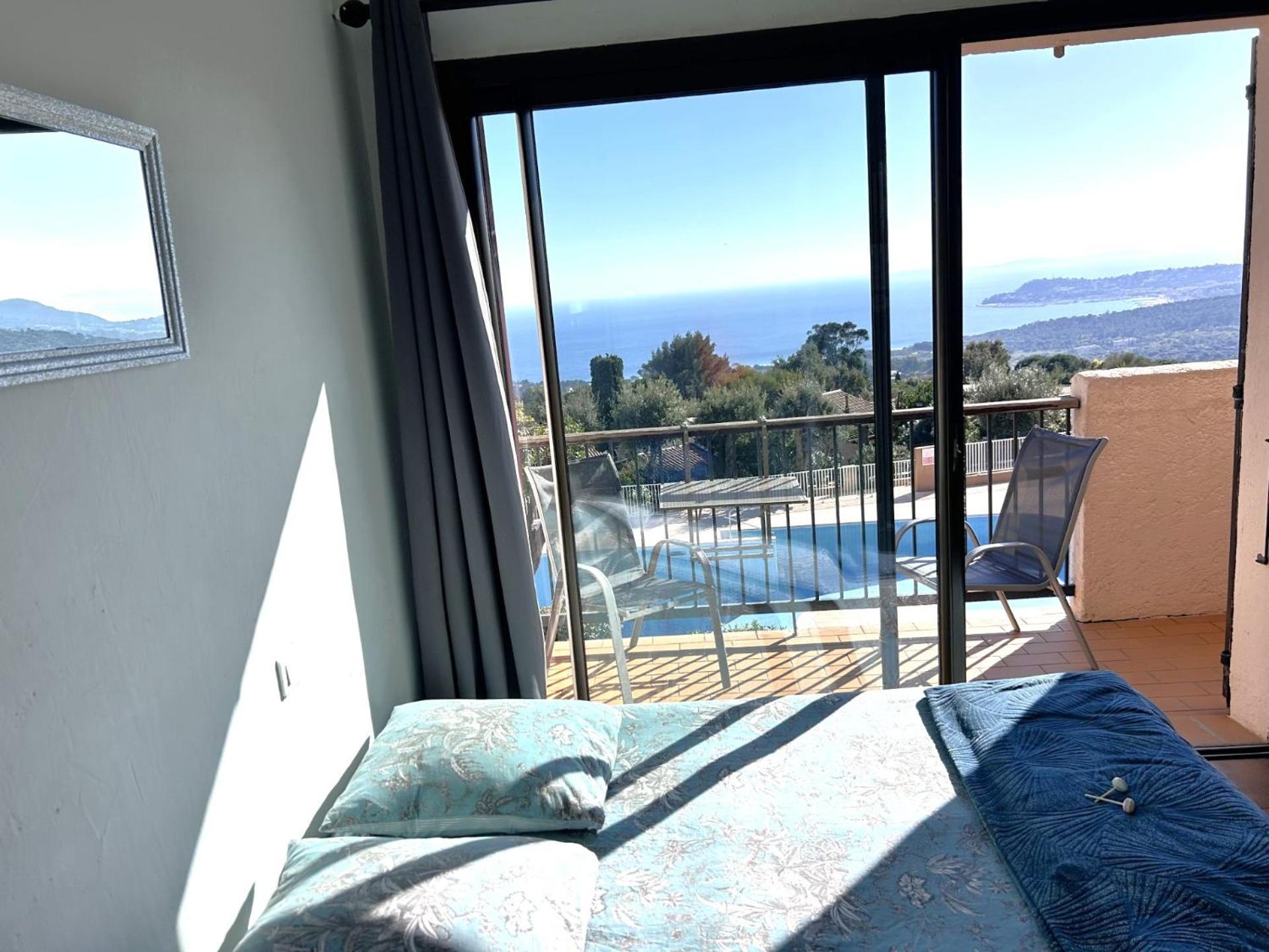 Studio Pool House Vue Mer Panoramique Amazing Sea View Wifi Linge Linen Inclut Aircondition La Croix-Valmer Exterior foto