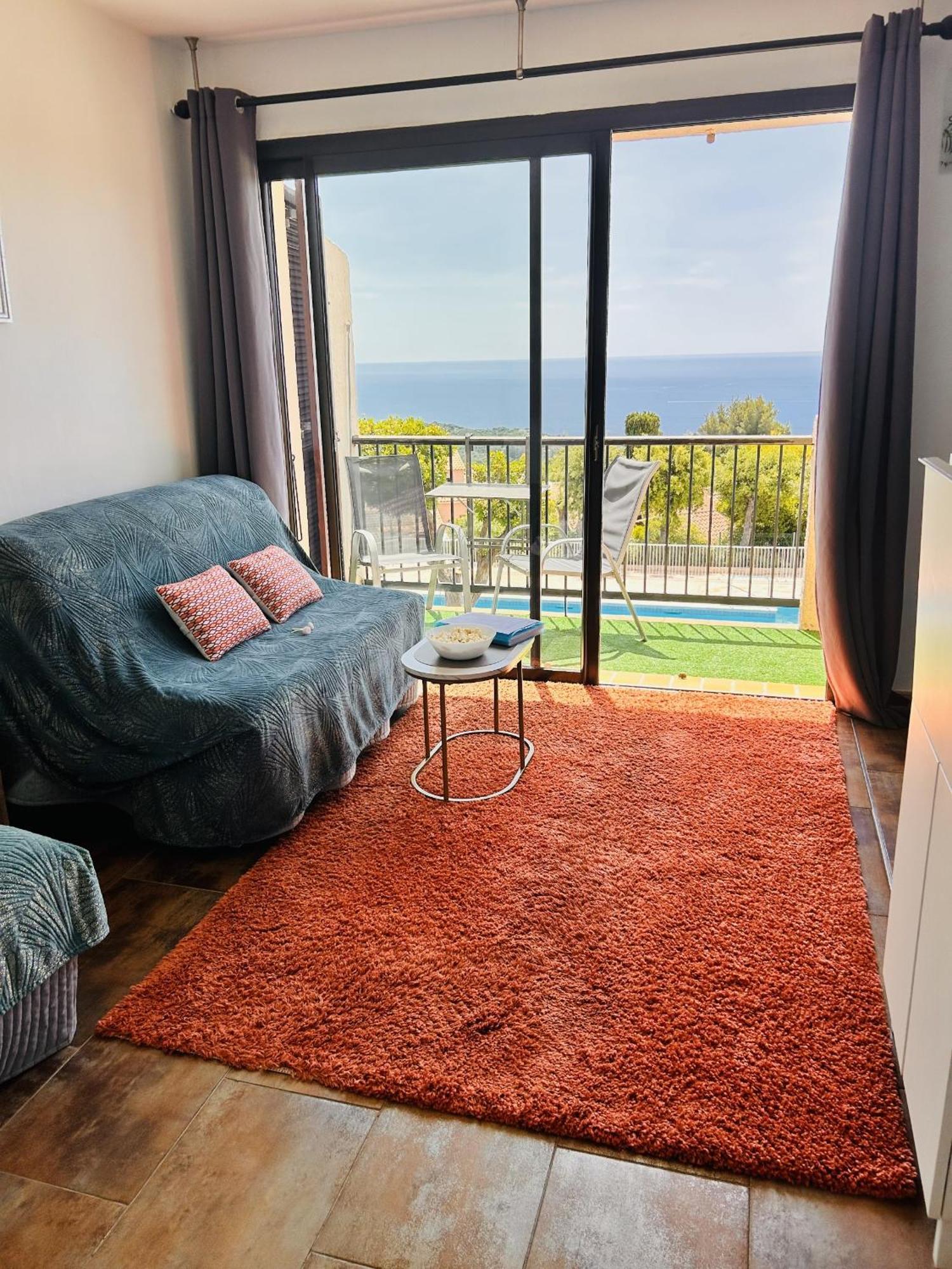 Studio Pool House Vue Mer Panoramique Amazing Sea View Wifi Linge Linen Inclut Aircondition La Croix-Valmer Exterior foto