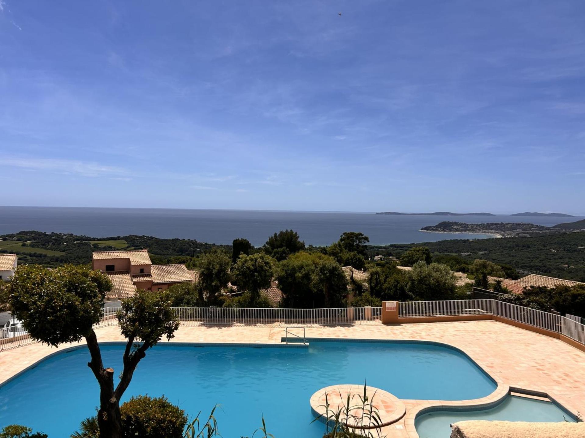 Studio Pool House Vue Mer Panoramique Amazing Sea View Wifi Linge Linen Inclut Aircondition La Croix-Valmer Exterior foto